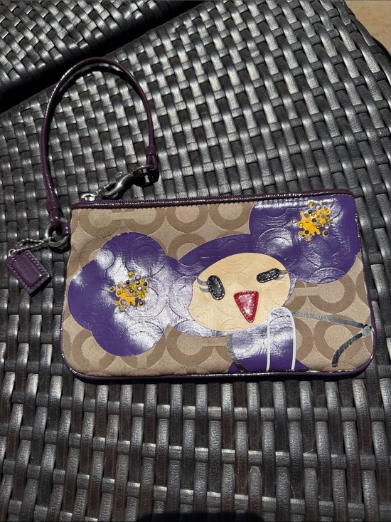 Coach Handbags - Rare Coach Signature Poppy Chan "Violette" Wristlet [limited edition]